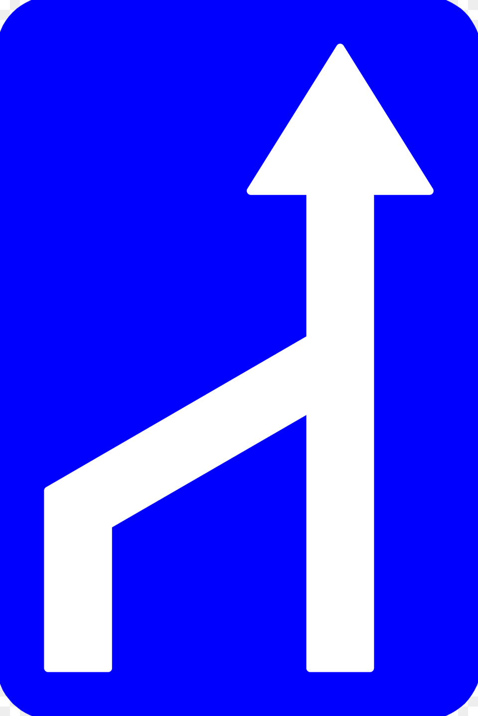 Lane Ends Sign In Belgium Clipart, Symbol, Number, Text Png