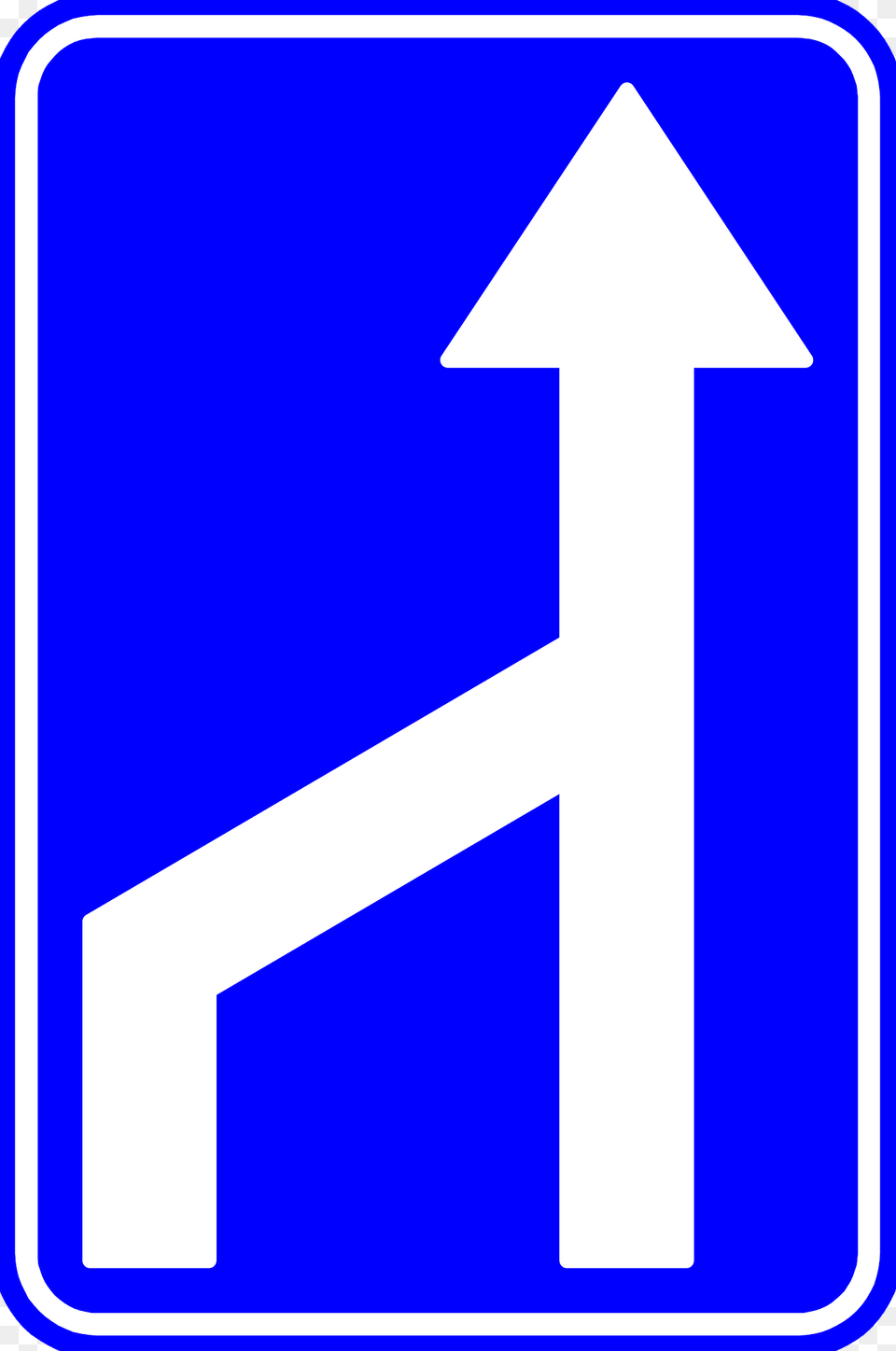 Lane Ends Sign In Belgium Clipart, Symbol, Road Sign, Number, Text Free Transparent Png