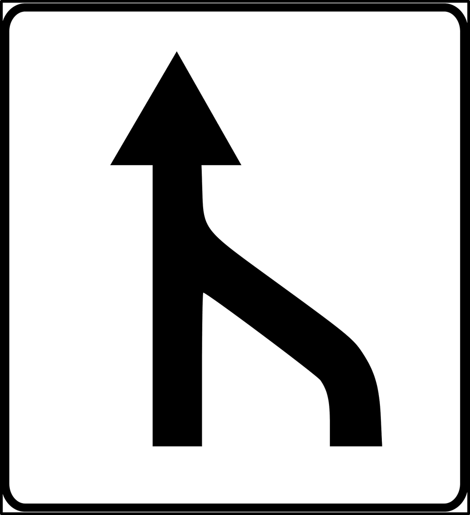 Lane Ends Sign In Estonia Clipart, Symbol, Road Sign, Number, Text Free Png