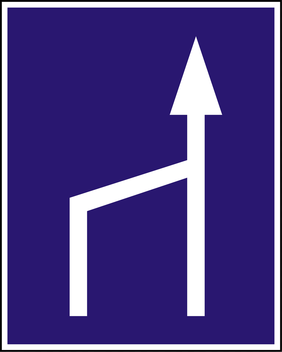 Lane Ends Sign In Hungary Clipart, Handrail, Triangle, Weapon Free Png