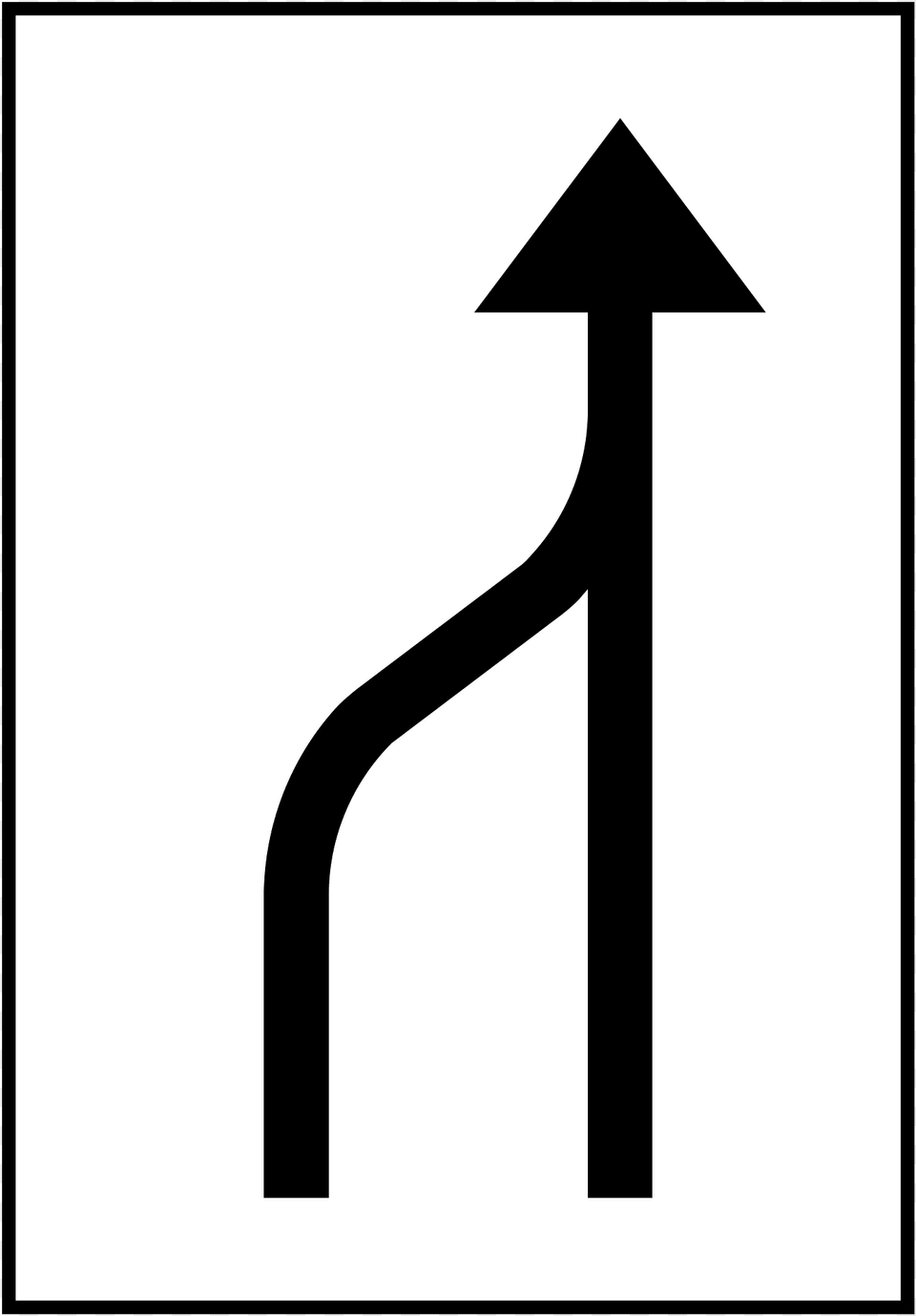 Lane Ends Sign In Sweden Clipart, Symbol, Road Sign, Number, Text Free Png Download