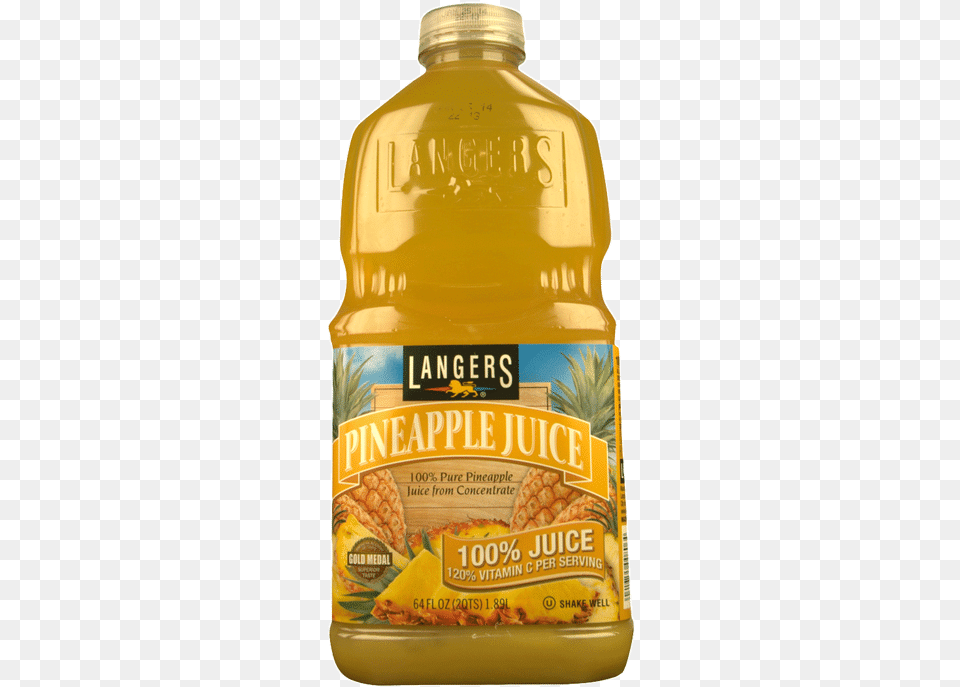 Langer S Pineapple Juice Langers Pineapple Juice, Food, Ketchup, Beverage, Fruit Png Image