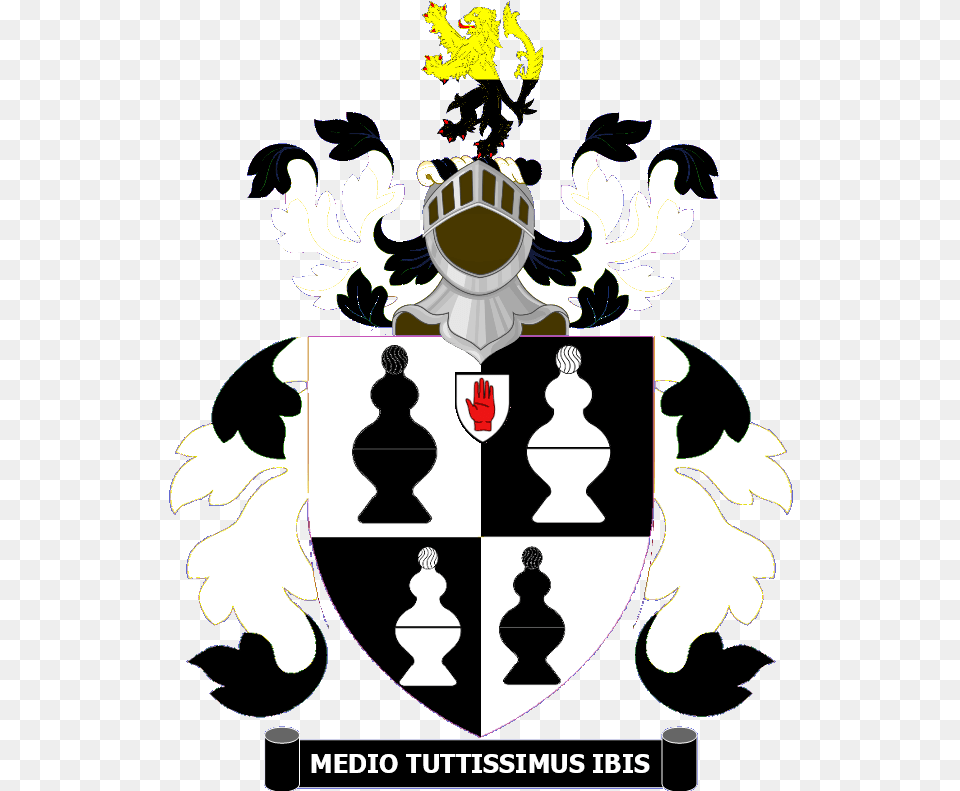 Langrishe Achievement Earl Of Snowdon Coat Of Arms, Emblem, Symbol, Logo, Chess Free Png Download