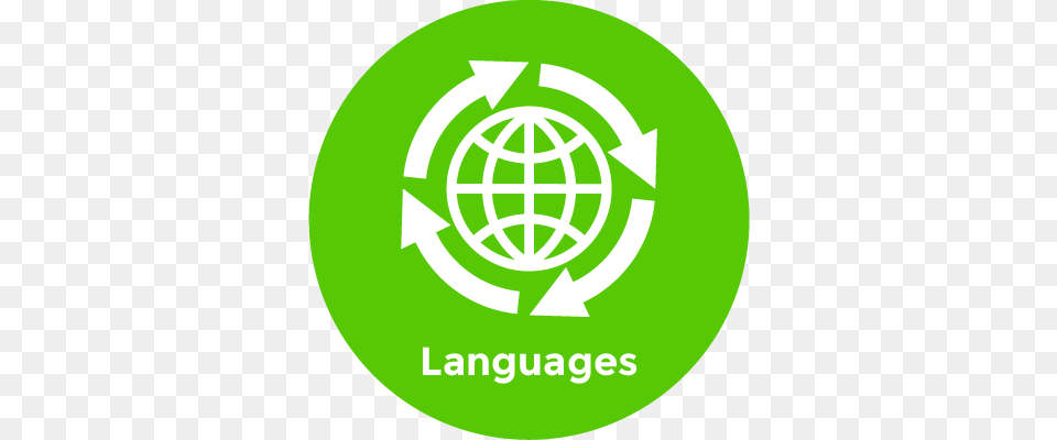 Languages Icon Digital Marketing, Recycling Symbol, Symbol, Logo, Disk Png Image