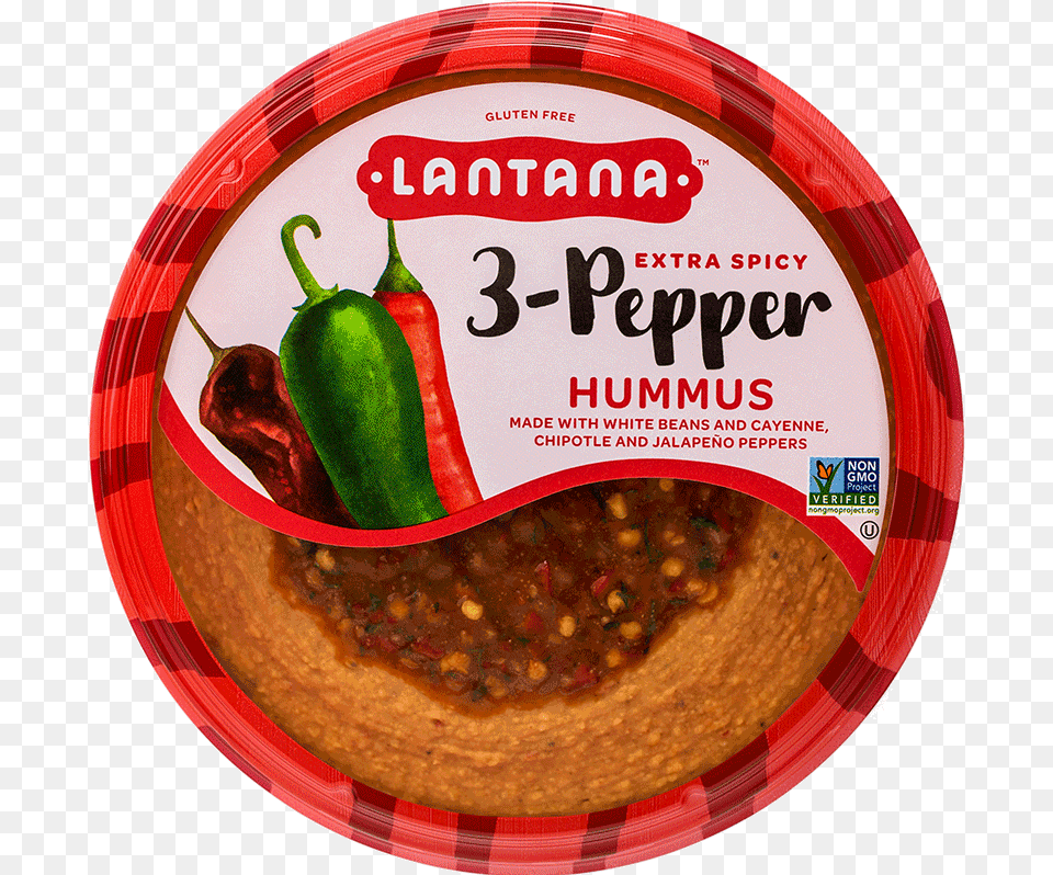 Lantana 3 Pepper Hummus, Food, Relish, Produce Free Png