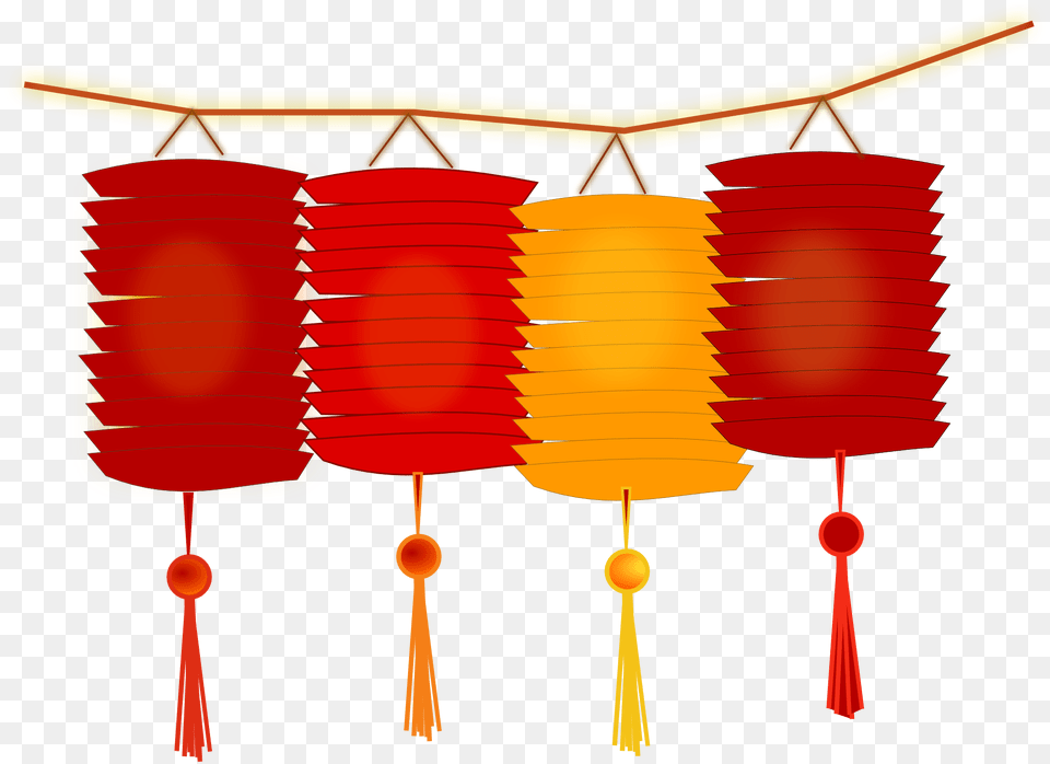 Lanterns For Chinese New Year, Lamp, Lantern Free Transparent Png