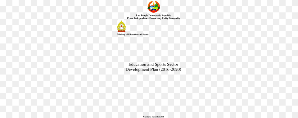 Lao People Democratic Republic39s Education Sector Plan Logo Of Lao Ministry Of Education And Sports Free Png