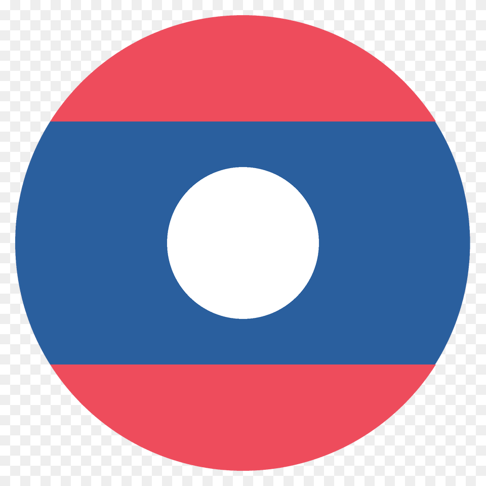 Laos Flag Emoji Clipart, Disk Free Png Download