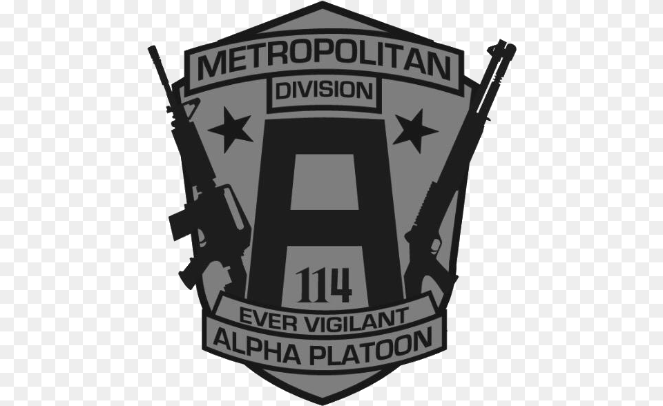 Lapd Metro Emblem, Firearm, Gun, Rifle, Weapon Png