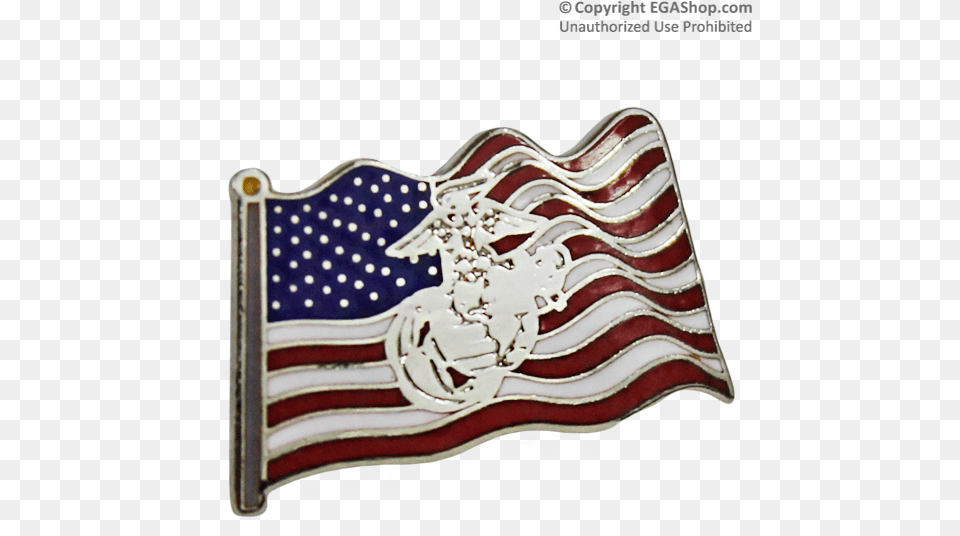 Lapel Pin American Flag American Flag And Eagle Globe And Anchor Lapel Pin, American Flag Free Transparent Png