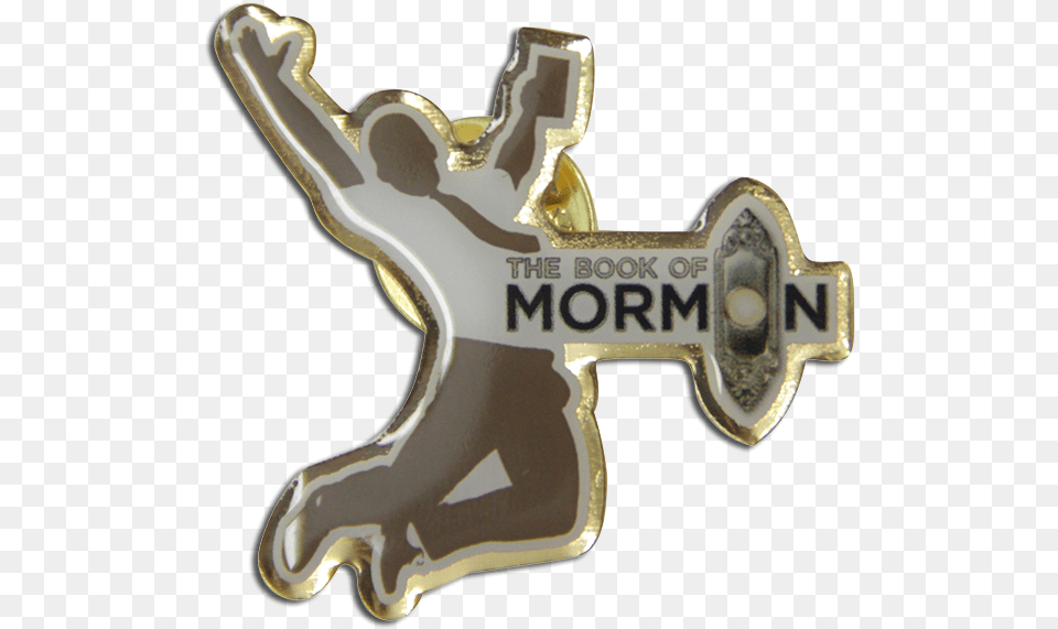 Lapel Pin Book Of Mormon Musical, Badge, Logo, Symbol, Cross Free Transparent Png
