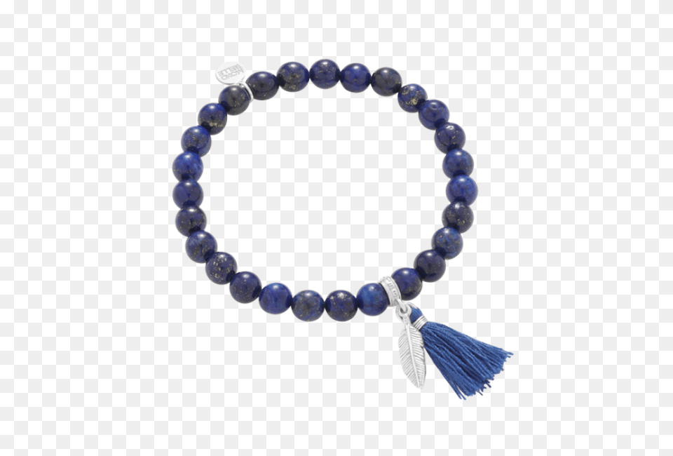 Lapis Lazuli Bracelet With Small Feather And Tassel Lapis Lazuli Bransoletka, Accessories, Bead, Bead Necklace, Jewelry Png