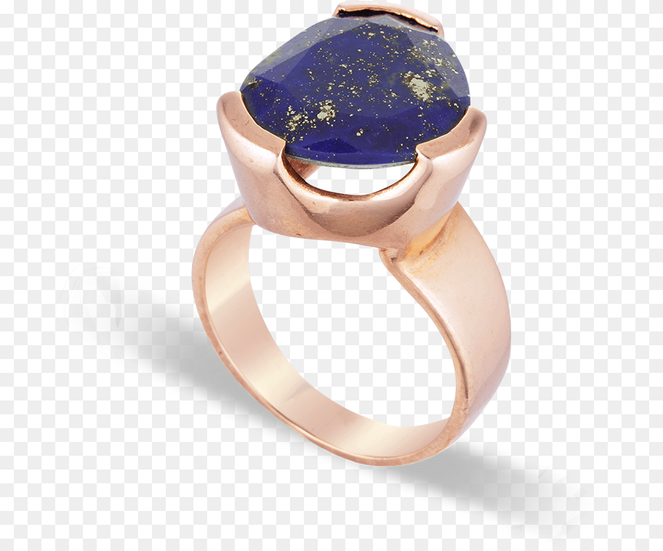 Lapis Lazuli Rose Gold Ring Gemstone, Accessories, Jewelry, Sapphire Free Png Download