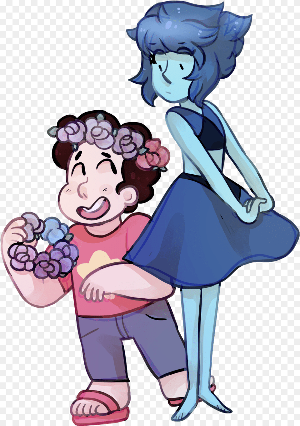 Lapis Learns About Flower Crowns Steven Universe Know Steven Universe Flower Crown, Book, Comics, Publication, Baby Free Transparent Png