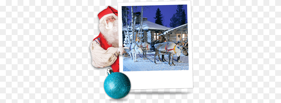 Lapland Christmas Holidays Santa Trips Santau0027s Village, Sphere, Adult, Male, Man Png Image