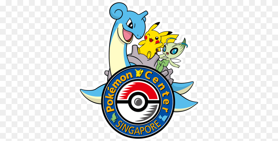 Lapras And Celebi To Be Pokemon Center Singapores New Mascots, Badge, Logo, Symbol, Emblem Free Png