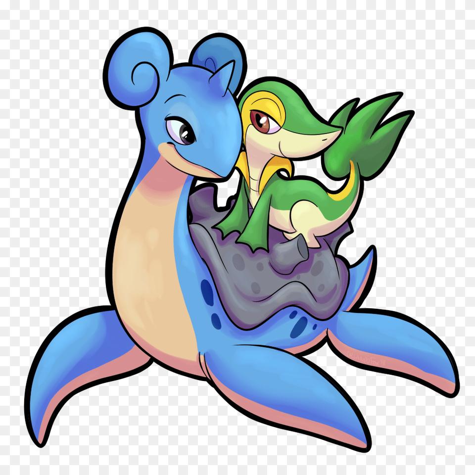 Lapras Snivy Sticker, Animal, Fish, Sea Life, Shark Png