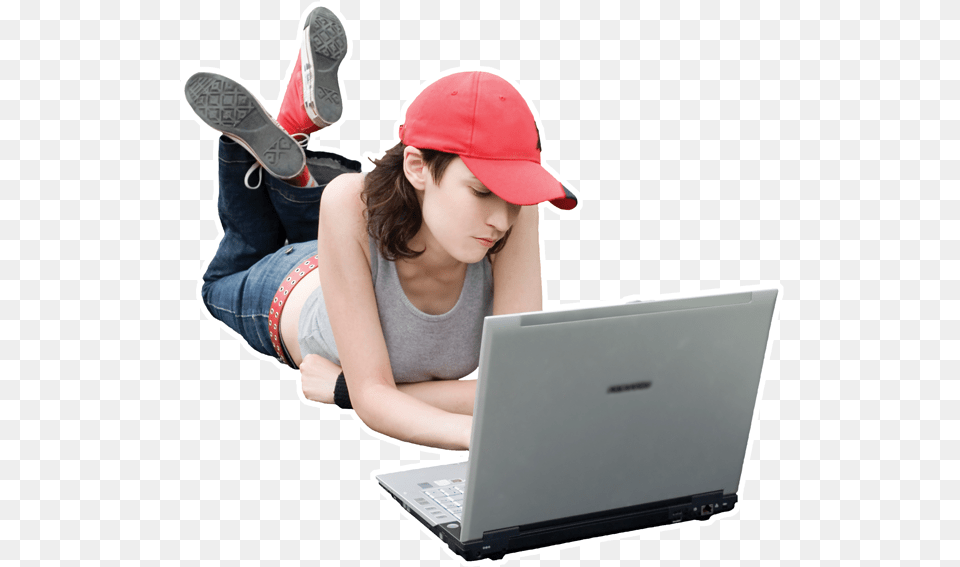 Laptop, Hat, Pc, Electronics, Computer Png Image