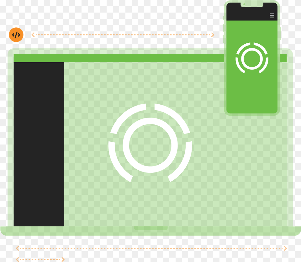Laptop And Cell Phon Illustrationswidth Circle, Electronics, Green, Gun, Phone Png