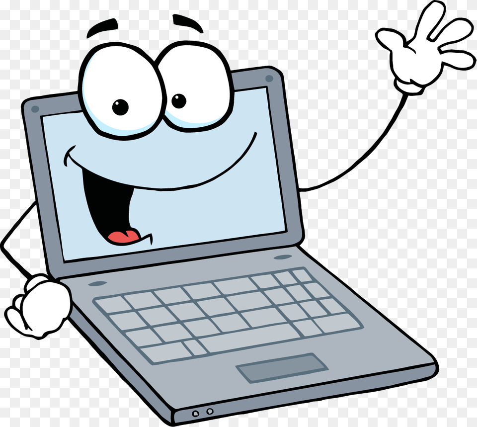 Laptop Animation Cartoon Clip Art Cartoon Computer Computer Cartoon, Electronics, Pc, Computer Hardware, Computer Keyboard Free Transparent Png