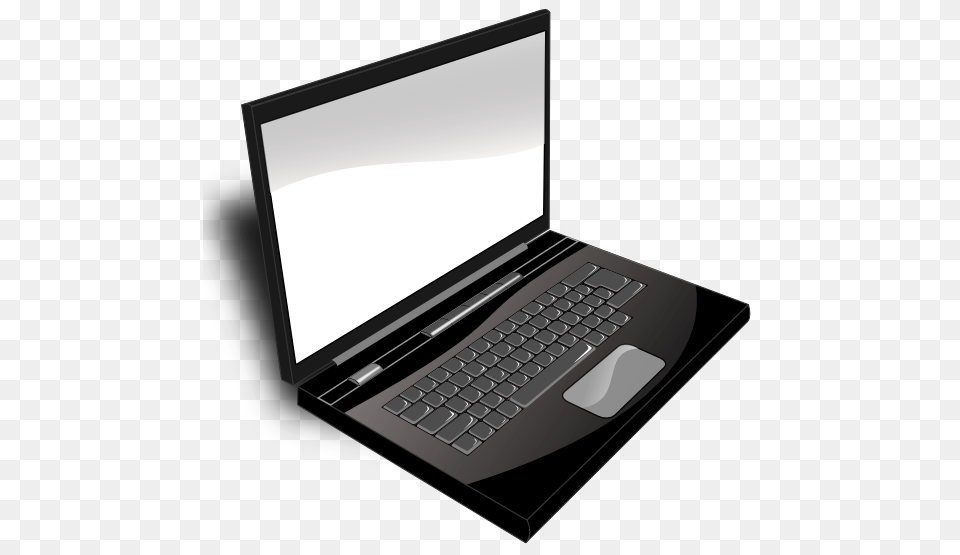 Laptop Black And White Transparent Laptop Black And White, Computer, Electronics, Pc, Computer Hardware Png