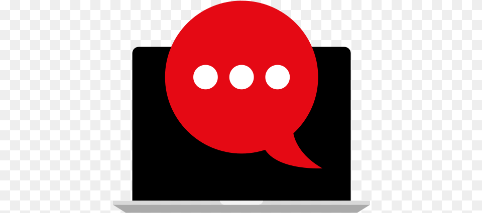 Laptop Bubble Chat Icon Repo Icons Circle, Astronomy, Moon, Nature, Night Png Image