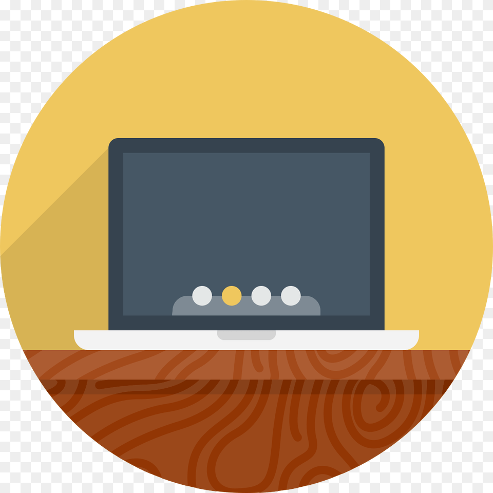 Laptop Circle Icon, Computer, Electronics, Pc, Computer Hardware Free Png Download