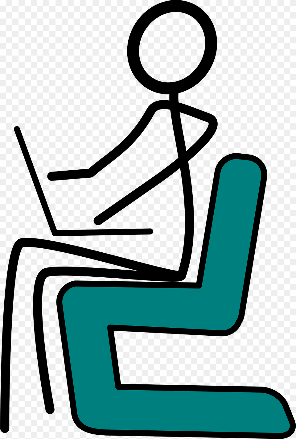 Laptop Clipart, Person, Sitting, Text, Device Png