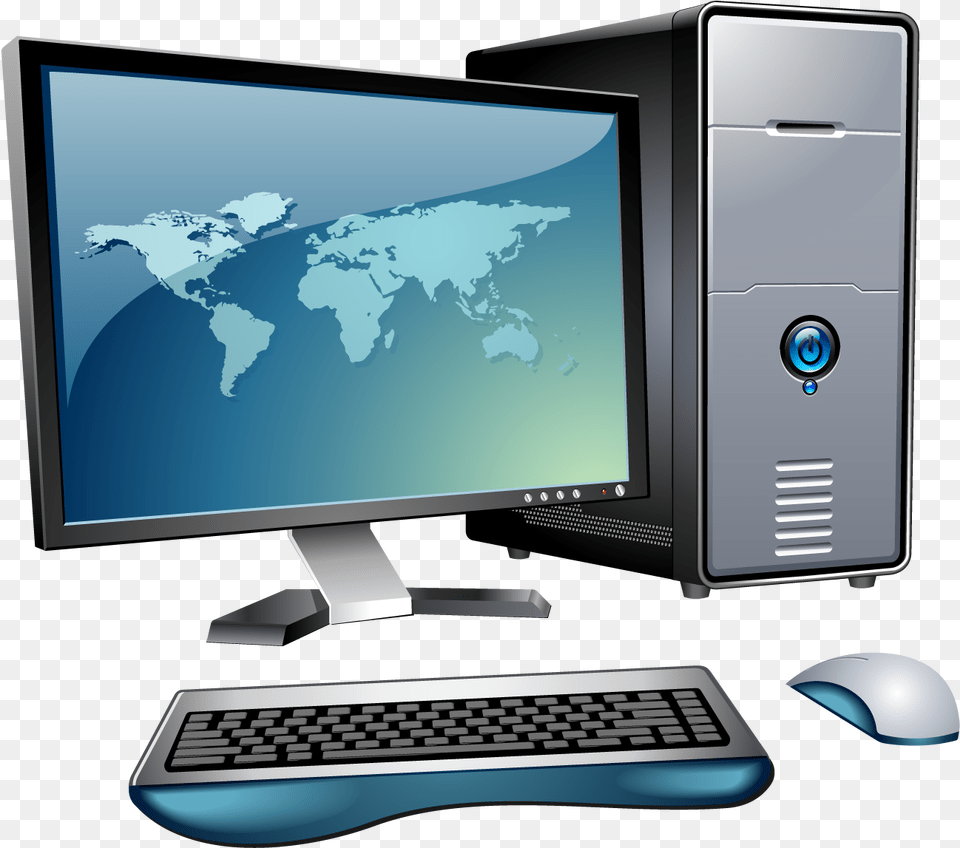 Laptop Clipart For Kids Drawing Of A Computer System, Pc, Electronics, Hardware, Desktop Free Png Download