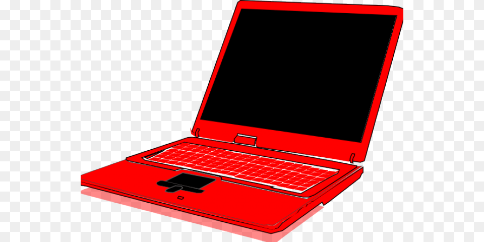 Laptop Clipart Red Red Computer, Electronics, Pc, Computer Hardware, Hardware Png Image