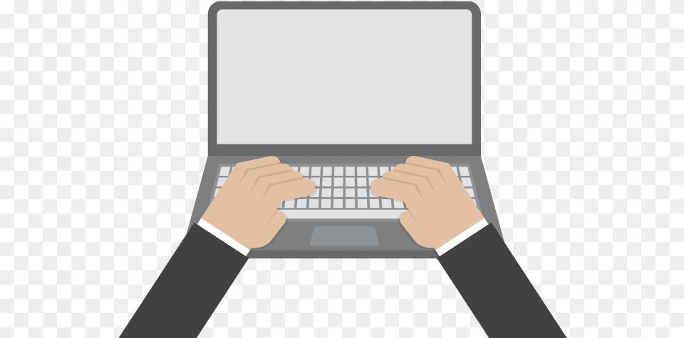 Laptop Clipart Typing Typing On Computer Clipart, Computer Hardware, Computer Keyboard, Electronics, Hardware Png Image
