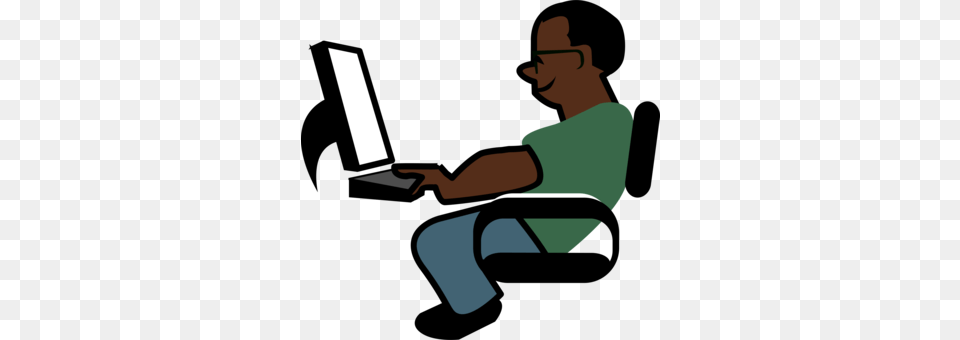 Laptop Computer Logo Man Sitting, Electronics, Person, Pc, Reading Free Transparent Png