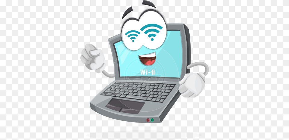 Laptop Computer Vector Character By Graphicmama Laptop Laptop Cartoon, Electronics, Pc, Computer Hardware, Hardware Free Png Download