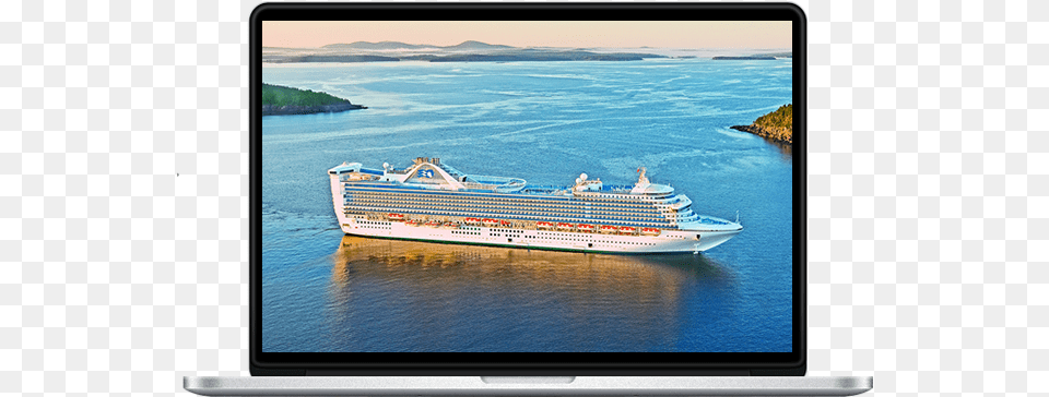 Laptop Cruise Ship Book, Boat, Vehicle, Transportation, Land Free Png Download