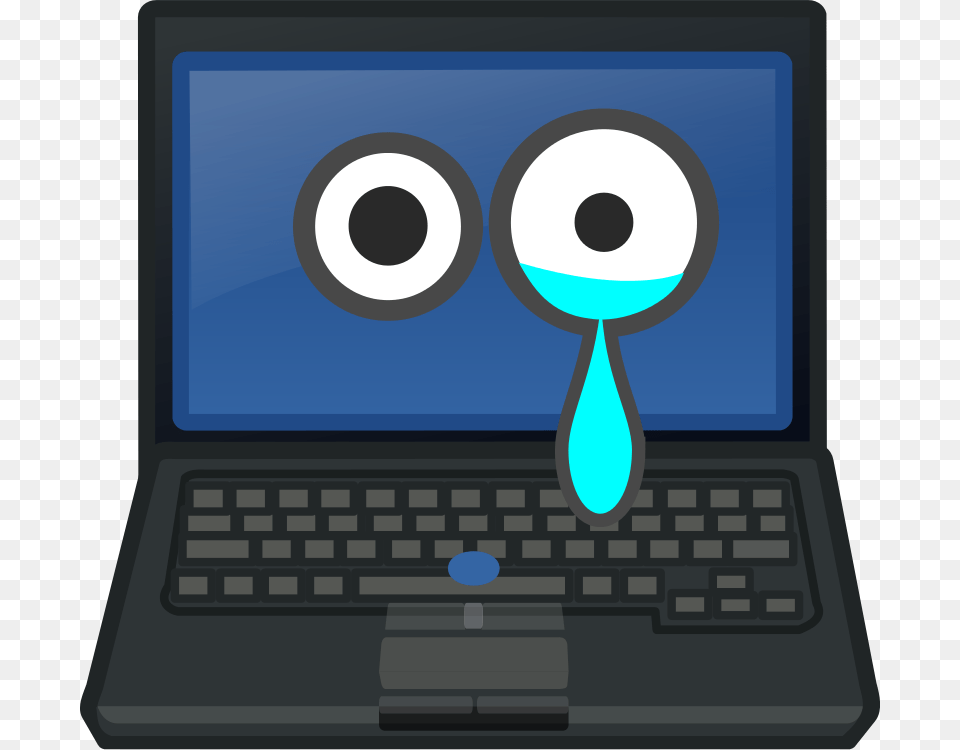 Laptop Crying Eye Contact, Computer, Electronics, Pc, Computer Hardware Free Transparent Png