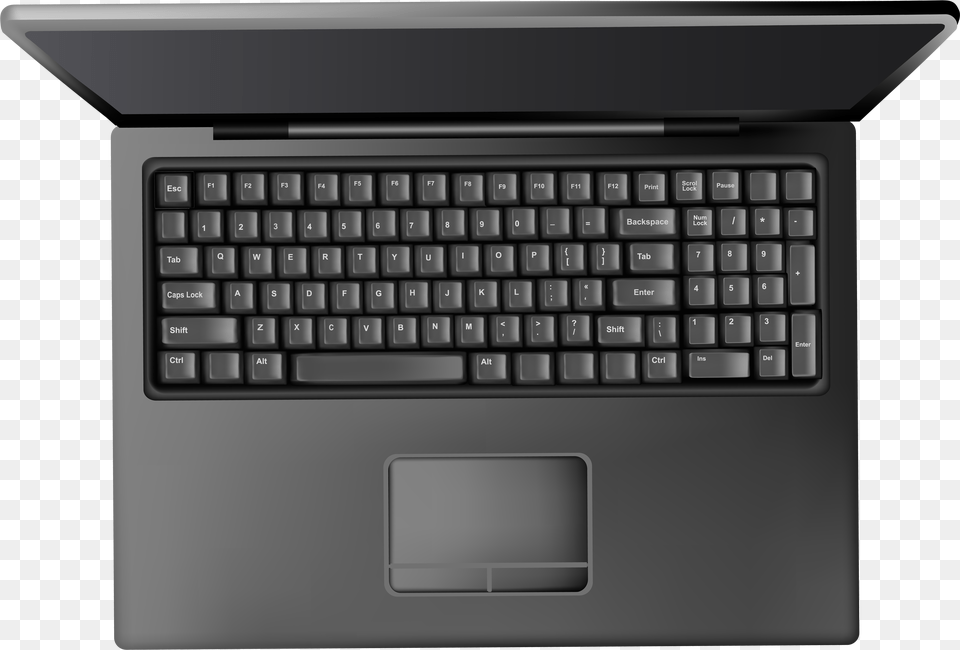 Laptop Keyboard Clipart Laptop Top View, Computer, Computer Hardware, Computer Keyboard, Electronics Free Png Download