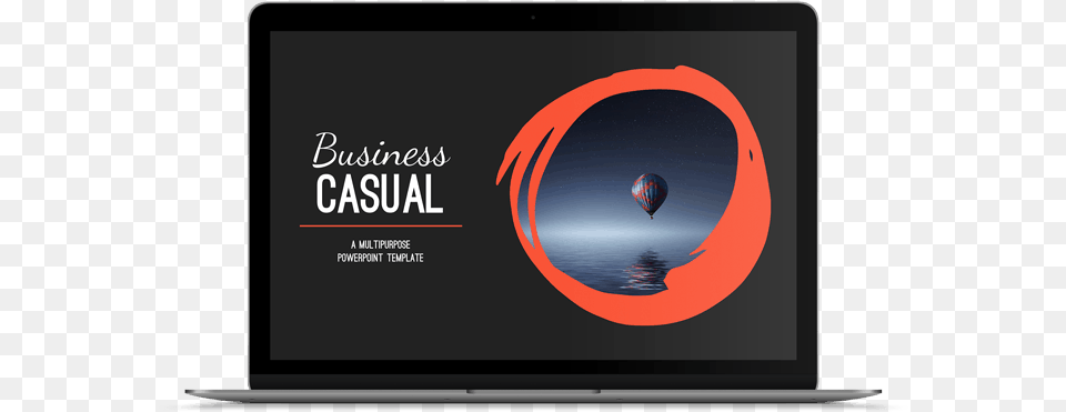 Laptop Mockup Of Business Casual Powerpoint Template, Computer, Electronics, Pc, Screen Free Png Download