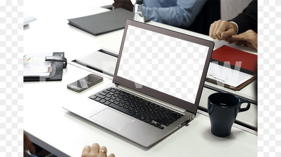 Laptop Mockup Office Space Business, Pc, Mobile Phone, Phone, Hardware Free Png