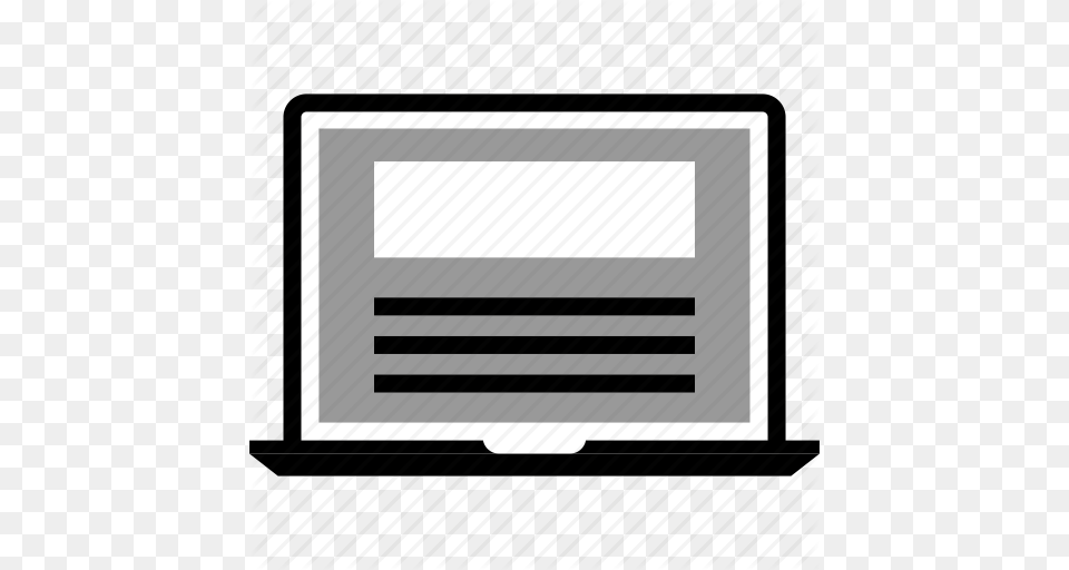 Laptop Mockup Wireframe Icon, Electronics, Screen, Computer Hardware, Hardware Png Image