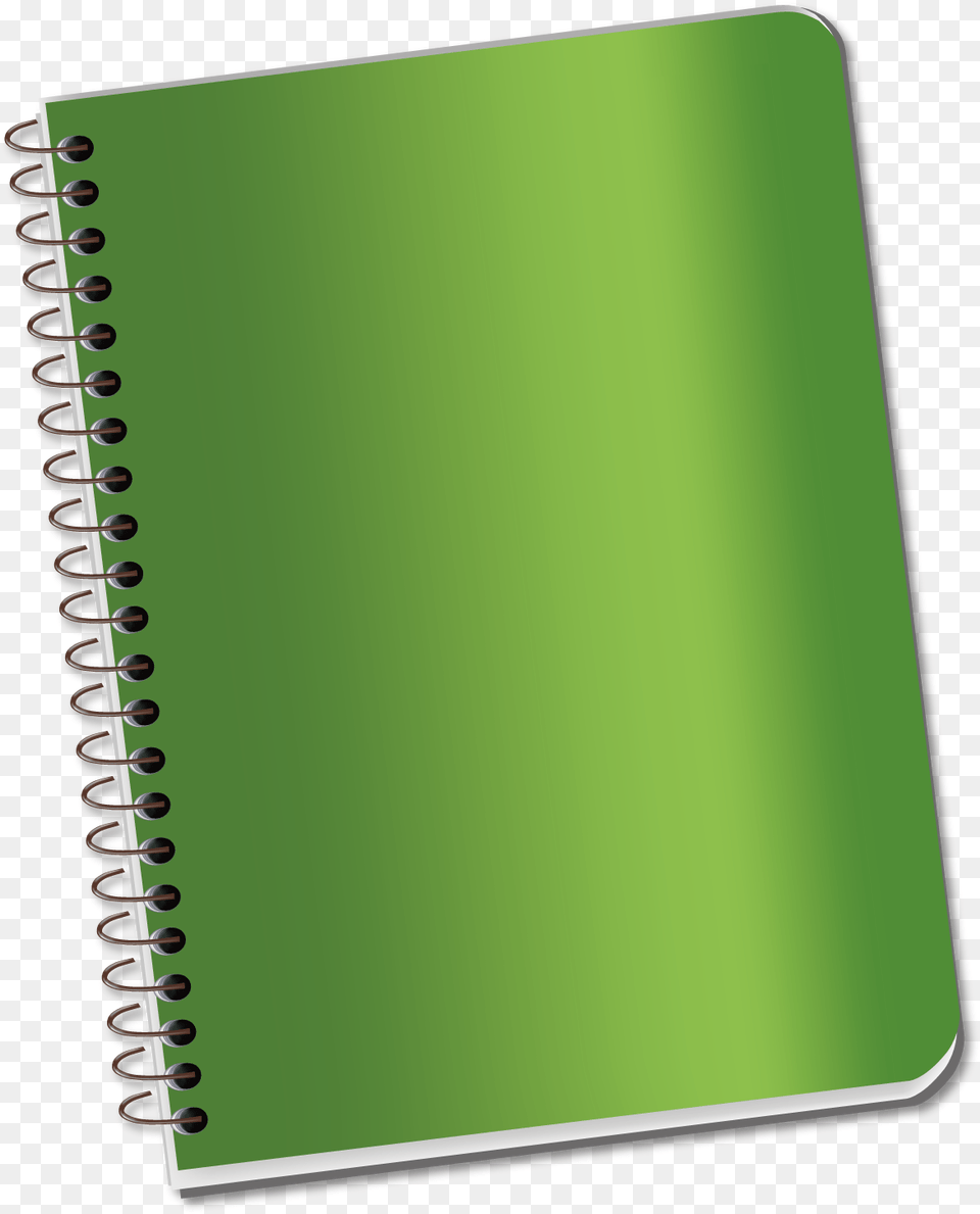 Laptop Notebook Green Notebook Transparent Background, Diary, Page, Spiral, Text Free Png Download