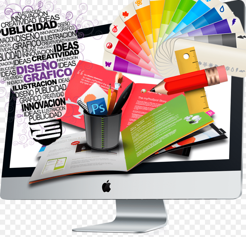 Laptop O Pc Para Grafico Informatica Aplicada Al Grafico, Advertisement, Poster, Cosmetics, Lipstick Png