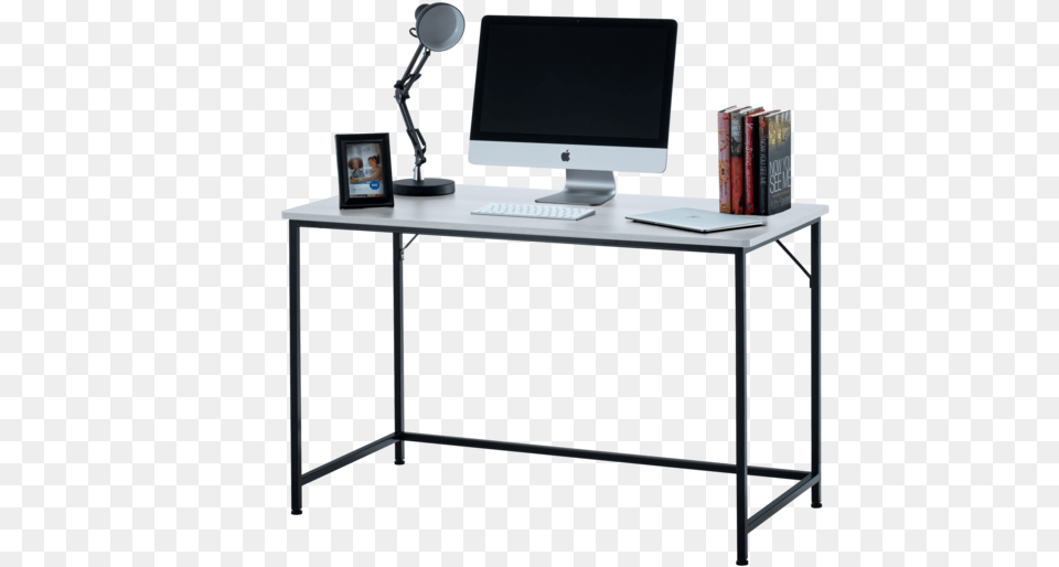 Laptop On Table, Computer, Furniture, Electronics, Desk Png