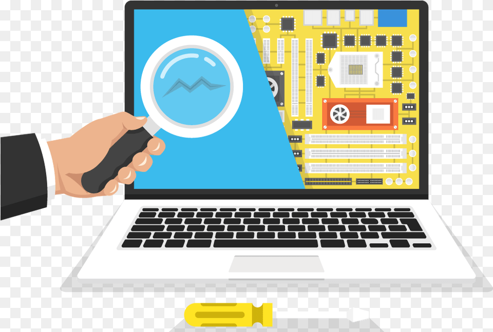 Laptop Repair Vector, Computer, Electronics, Pc, Computer Hardware Free Transparent Png