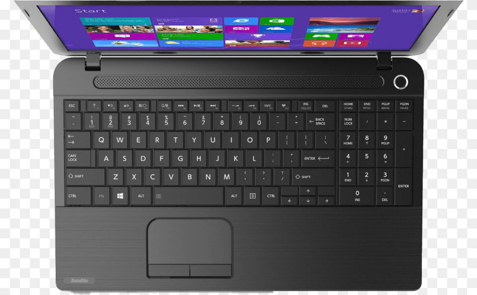 Laptop Toshiba Satellite C55d, Computer, Computer Hardware, Computer Keyboard, Electronics Png