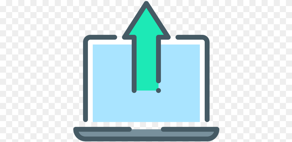 Laptop Update Icon Of Colored Outline Style Available Vertical, Bag Free Transparent Png