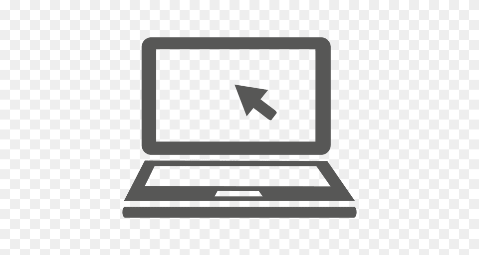 Laptop With Cursor Icon, Computer, Electronics, Pc Free Png Download