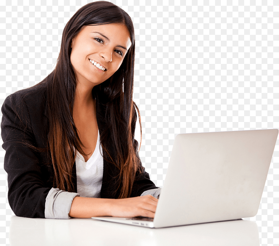 Laptop With Girls, Computer, Electronics, Pc, Person Free Transparent Png