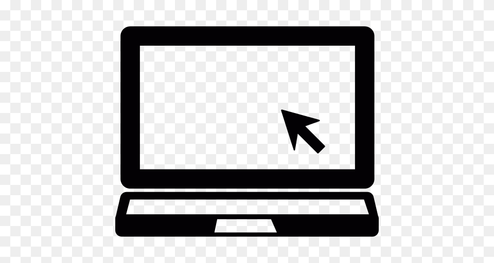 Laptop With Mouse Cursor Icon, Computer, Electronics, Pc, Computer Hardware Png