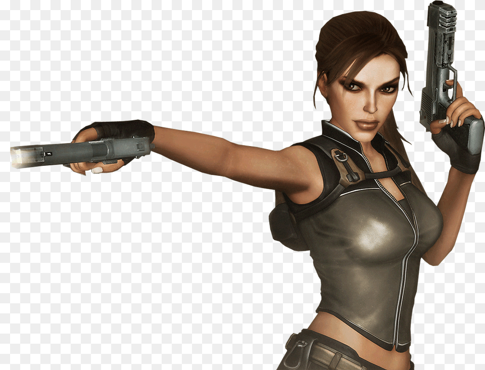 Lara 3, Adult, Weapon, Person, Handgun Free Transparent Png