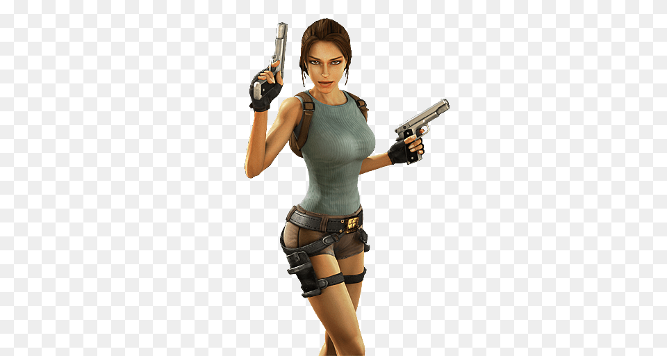 Lara, Gun, Weapon, Handgun, Firearm Png Image